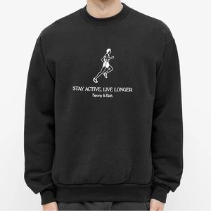 Black Sporty and Rich black crew neck